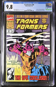 Transformers #80 - CGC 9.8 - Highest Graded - Marvel 1991