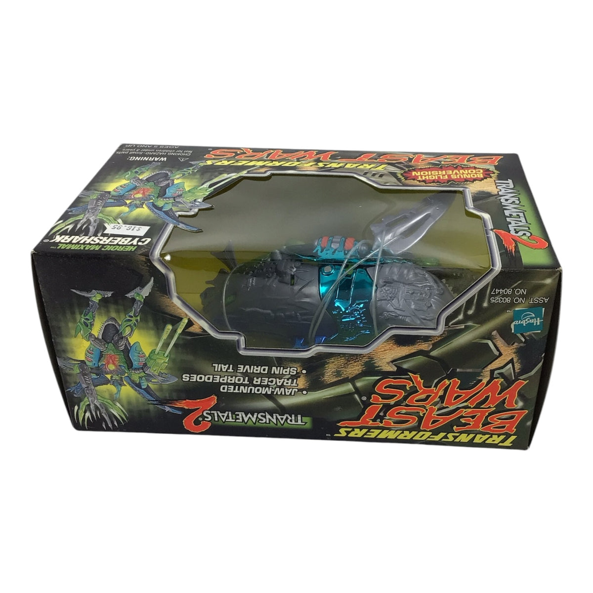 Transformers Beast Wars Transmetals 2 Heroic Maximal Cybershark Action Figure (1998)