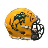 Trey Lance Autographed North Dakota State Bison Mini Helmet with Beckett Certification Shadowbox
