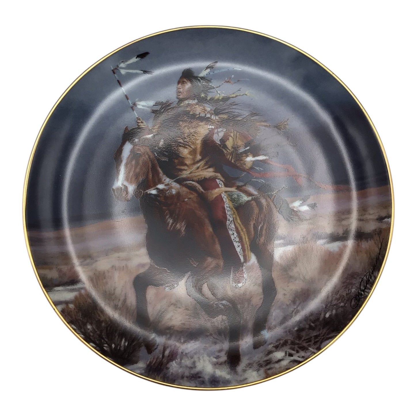 Triumphant Warrior Limited Edition Porcelain Decorative Plate