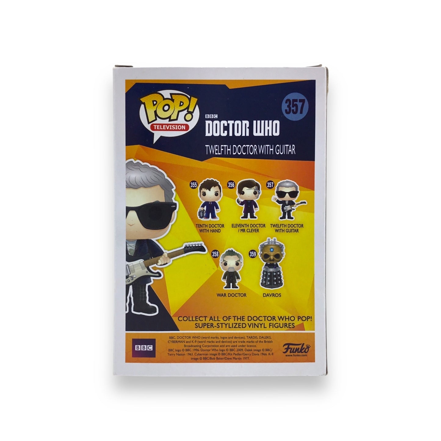 Twelfth Doctor With A Guitar Doctor Who Funko Pop #357 Very Good