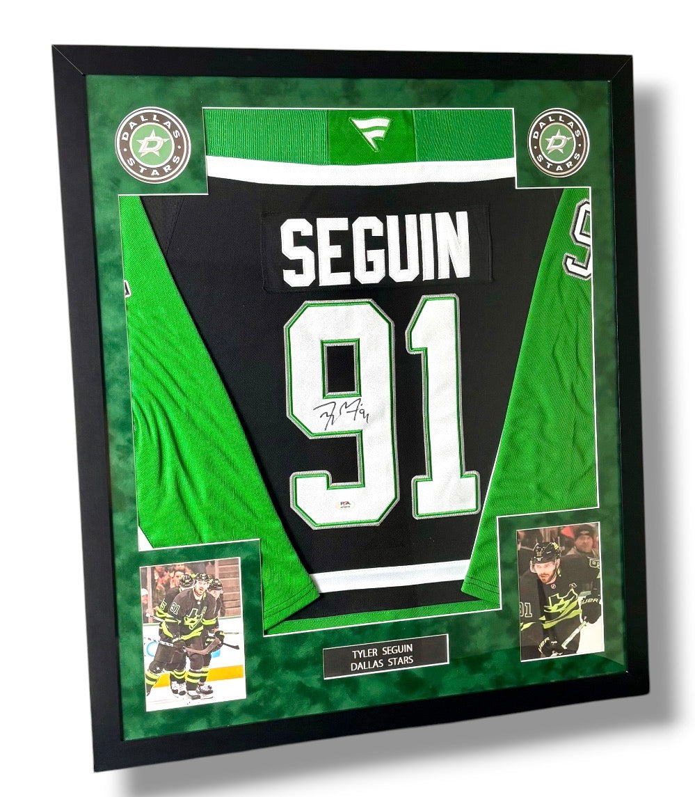 Tyler Seguin Autographed & Framed Jersey w/ PSA Authentication