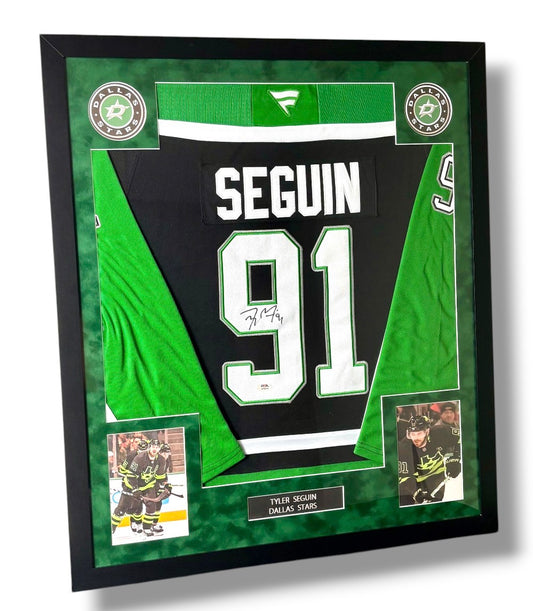 Tyler Seguin Autographed & Framed Jersey w/ PSA Authentication