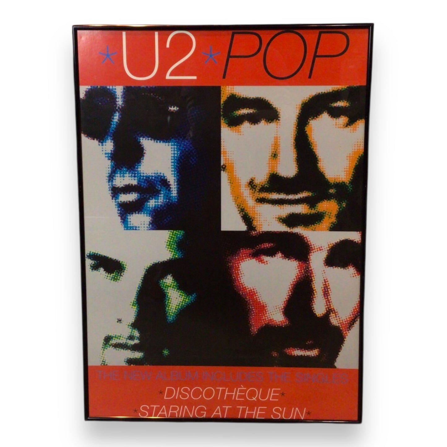 U2 Pop Framed Promotional Poster