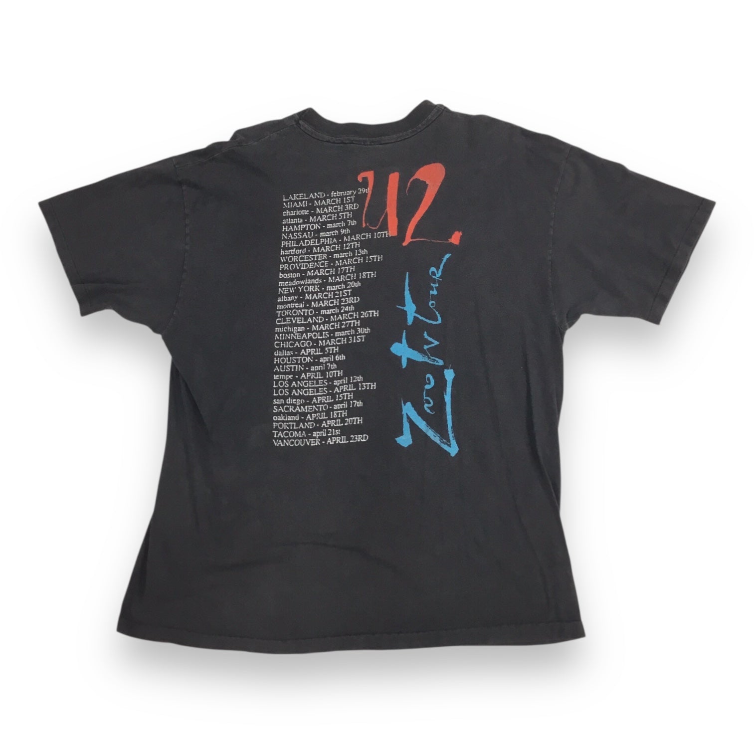 U2 - Zoo TV Tour Concert T-Shirt