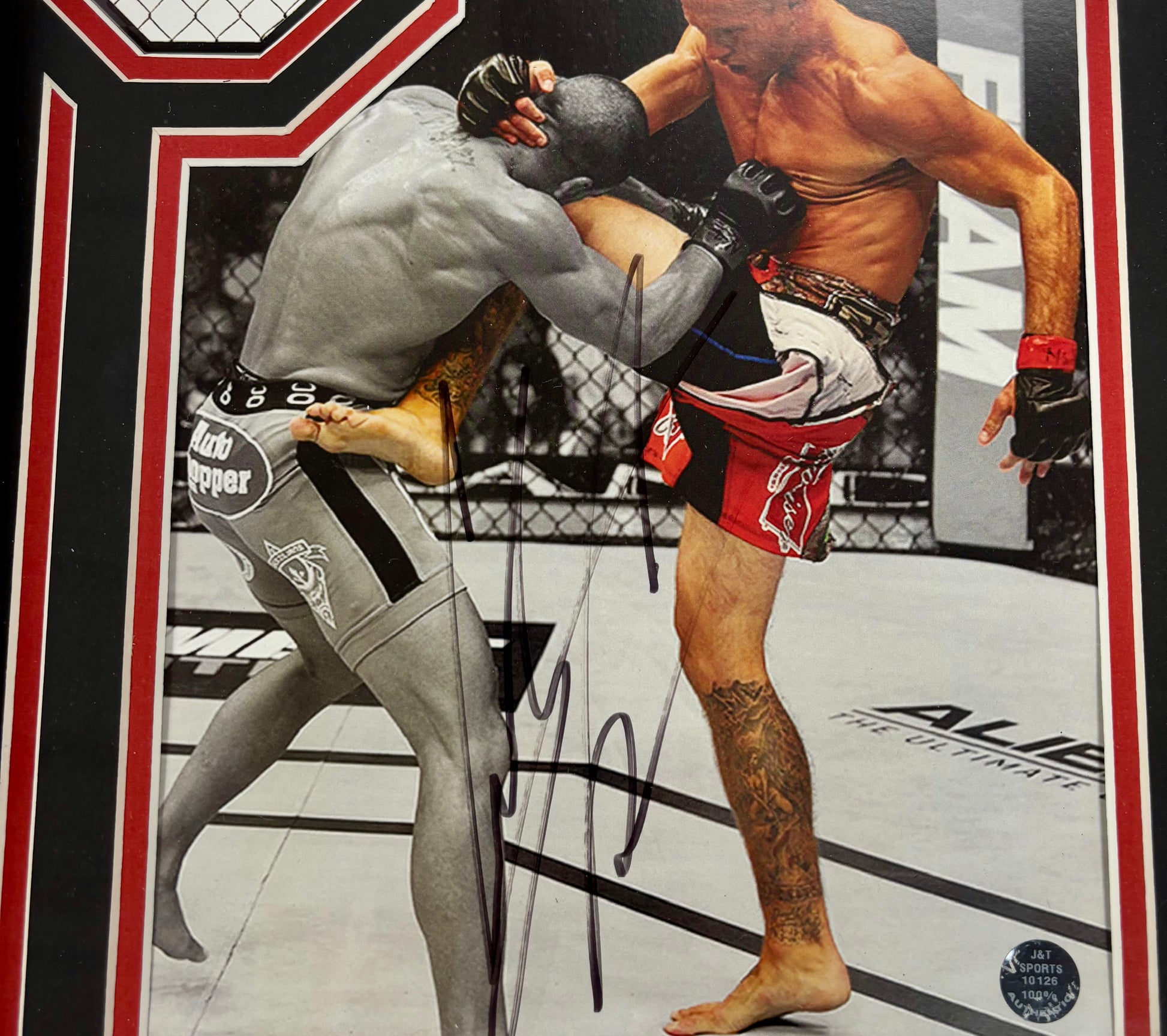 UFC Framed & Autographed Photo of Donald "Cowboy" Cerrone Certified by J&T Sports