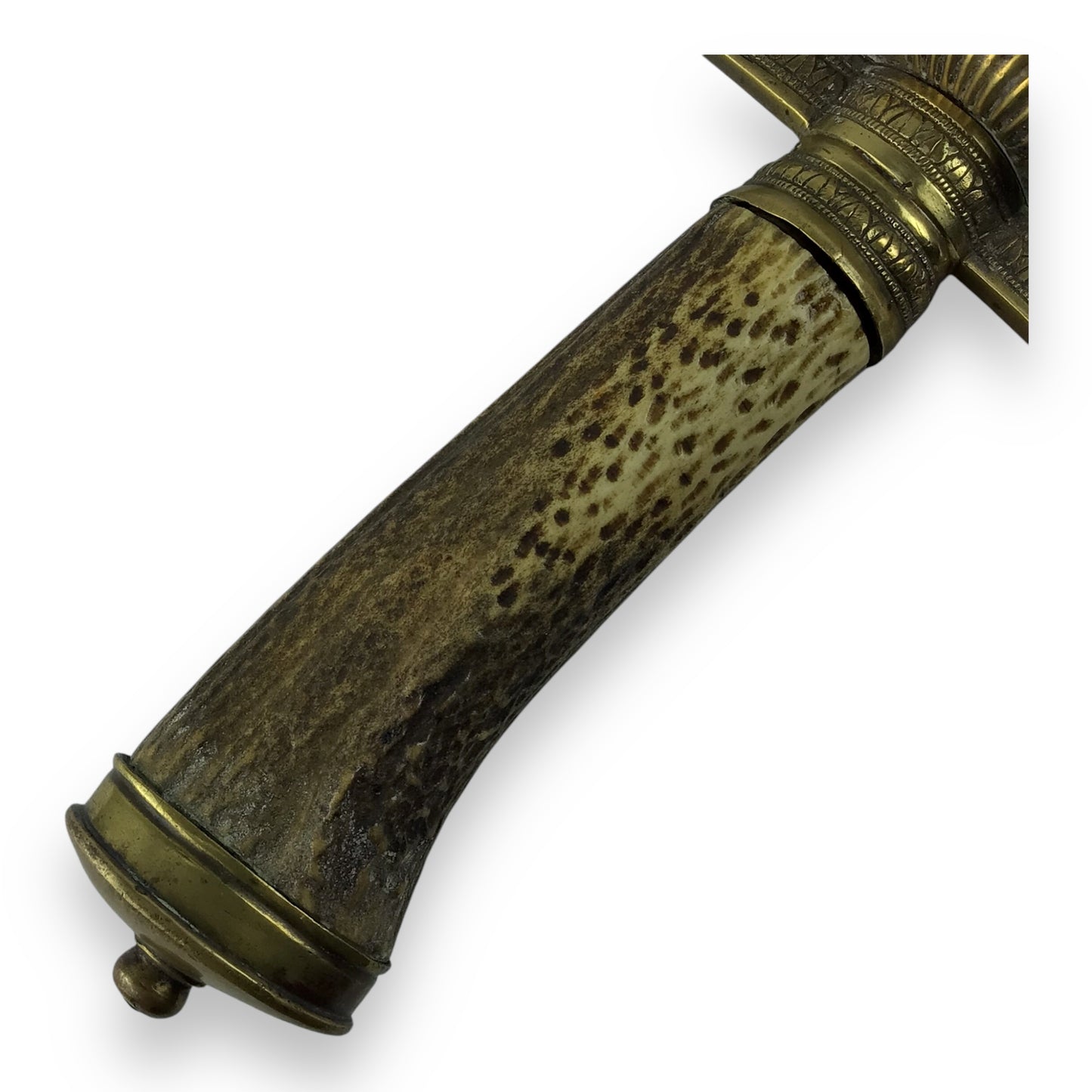 US Civil War Confederate Short Sword w/Antler Grip – 1780 European Blade