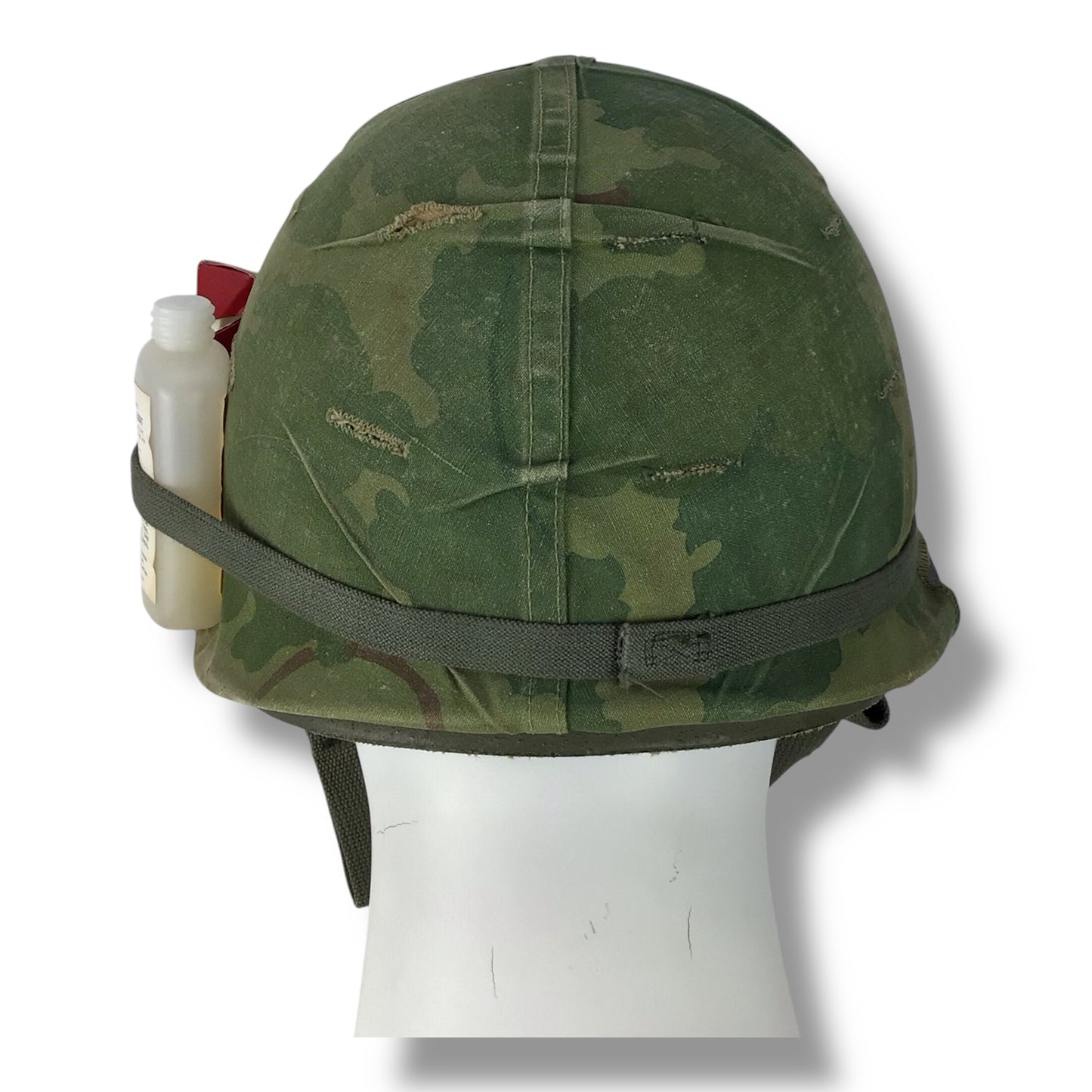 US Vietnam War Paratrooper Helmet with Shell, Band, and Accouterments