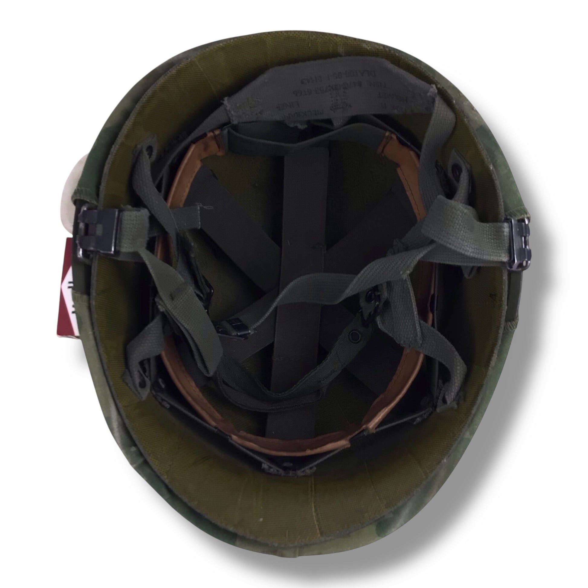 US Vietnam War Paratrooper Helmet with Shell, Band, and Accouterments