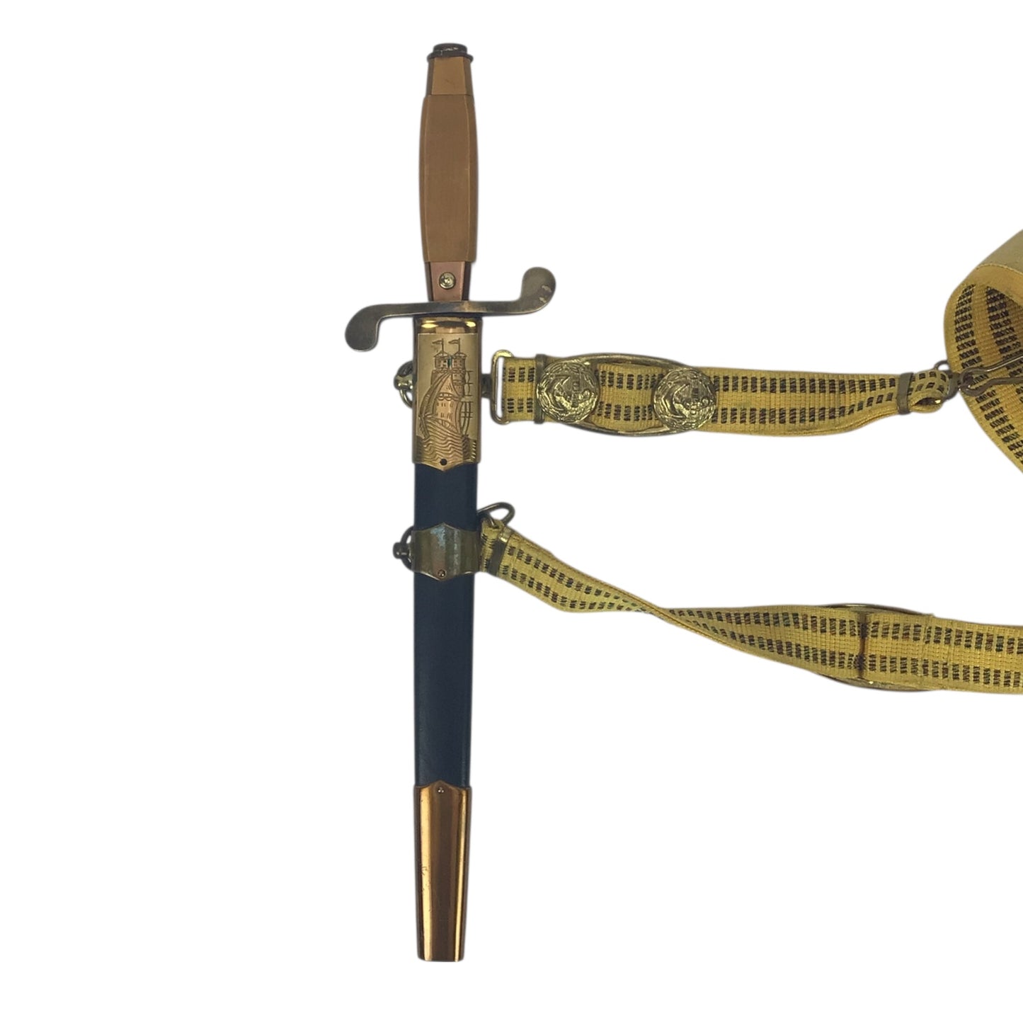 USSR Cold War Naval Officer's Dagger w/ Belt and Hangers
