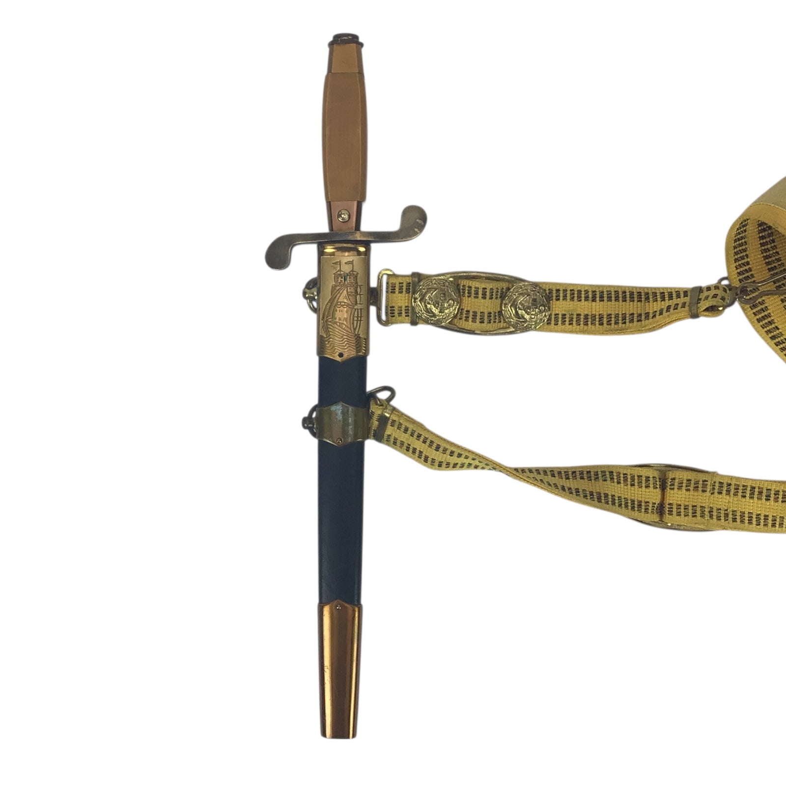USSR Cold War Naval Officer's Dagger w/ Belt and Hangers