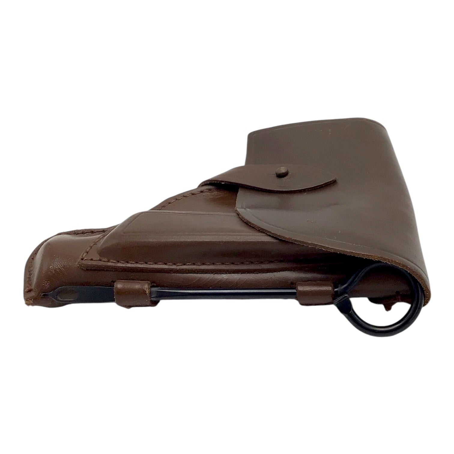 USSR\Russian Military Soviet Army Makarov PM Pistol Belt Holster – Brown Leather with Cleaning Rod