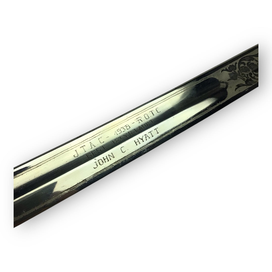 U.S. 1902 Pattern Army Officer’s Saber - Named & Engraved, WW2-Era