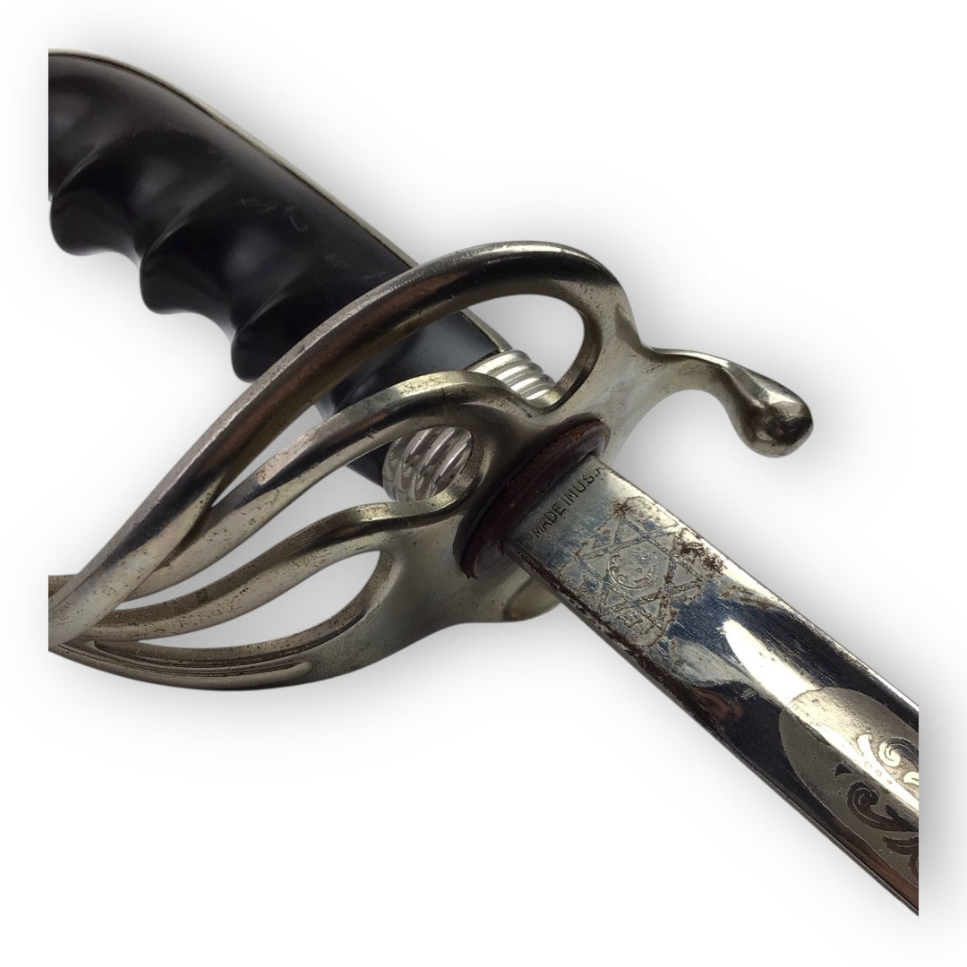 U.S. 1902 Pattern Army Officer’s Saber - Named & Engraved, WW2-Era