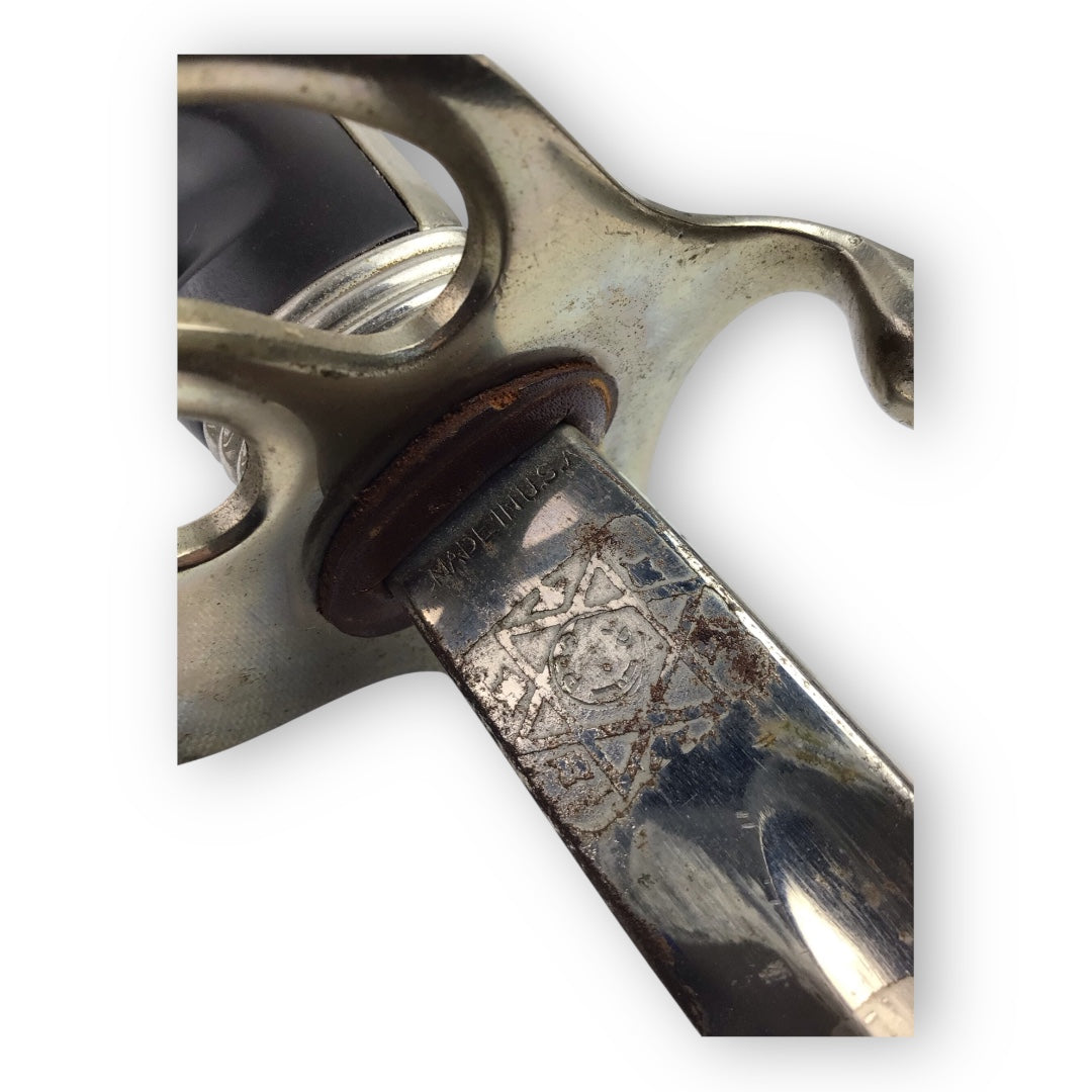 U.S. 1902 Pattern Army Officer’s Saber - Named & Engraved, WW2-Era