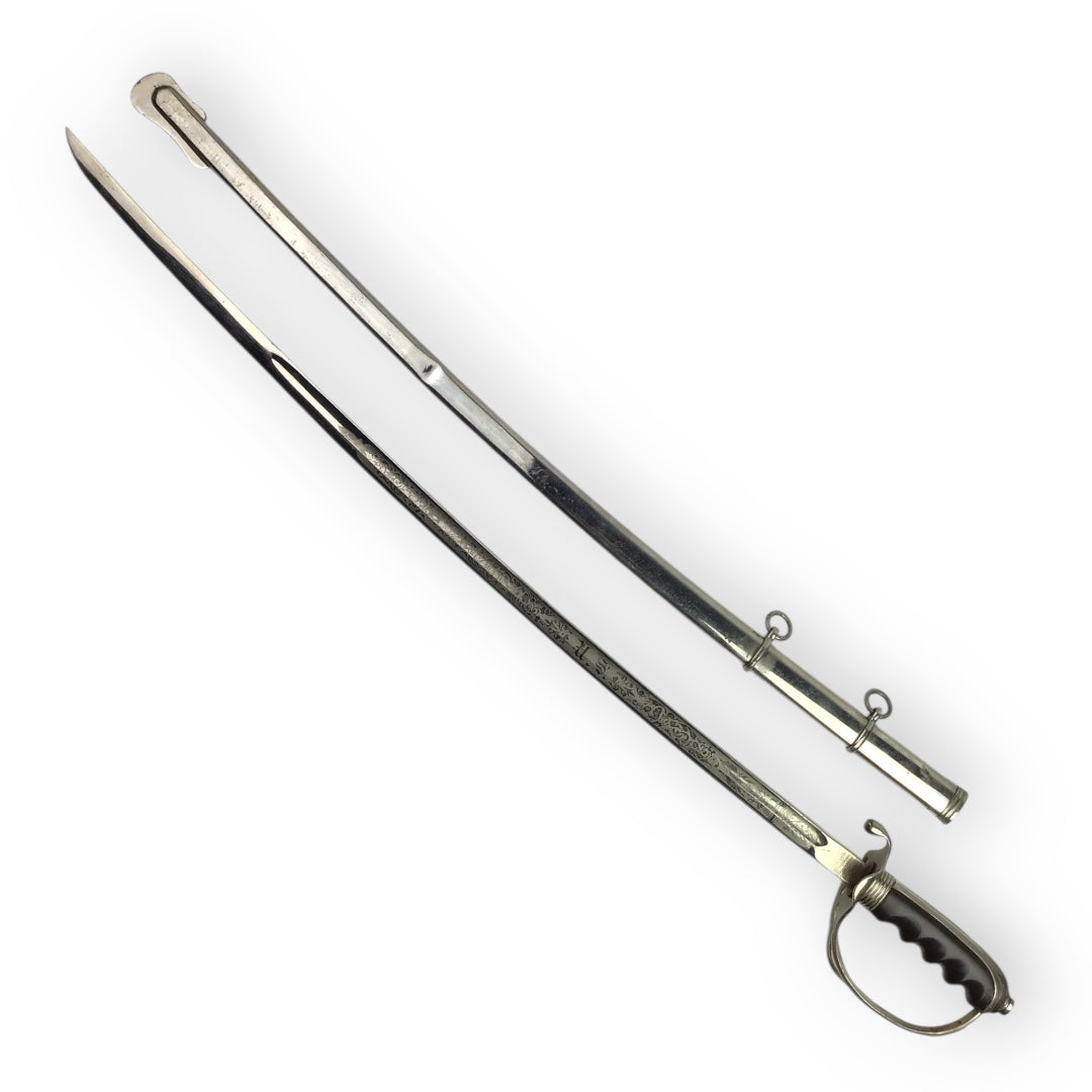 U.S. 1902 Pattern Army Officer’s Saber - Named & Engraved, WW2-Era