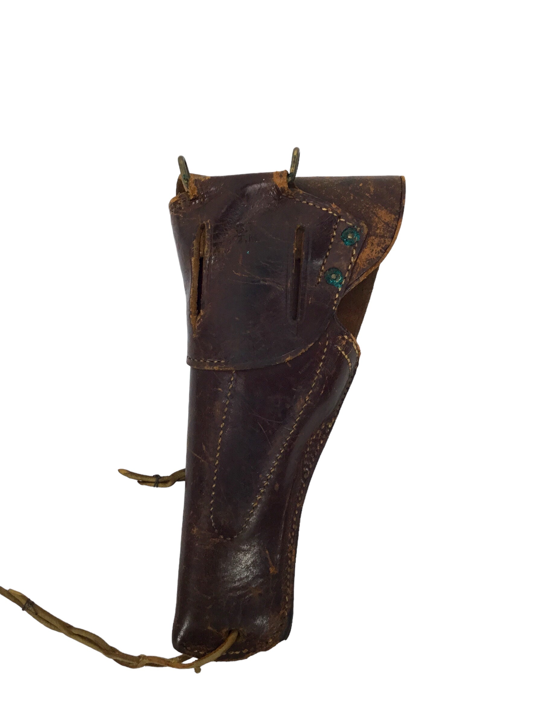 U.S. 1911 Leather Pistol Holster marked "S.&R., T.M.U."