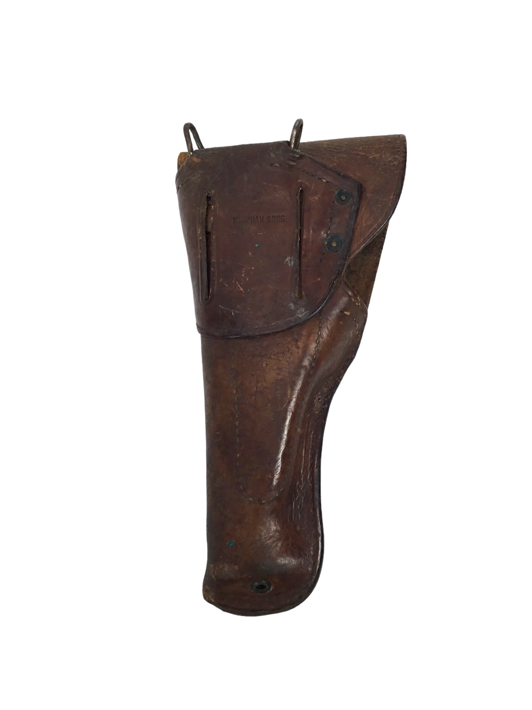 U.S. 1911 Leather Pistol Holster marked "U.S." on flap, further marked "Harpham Bros."