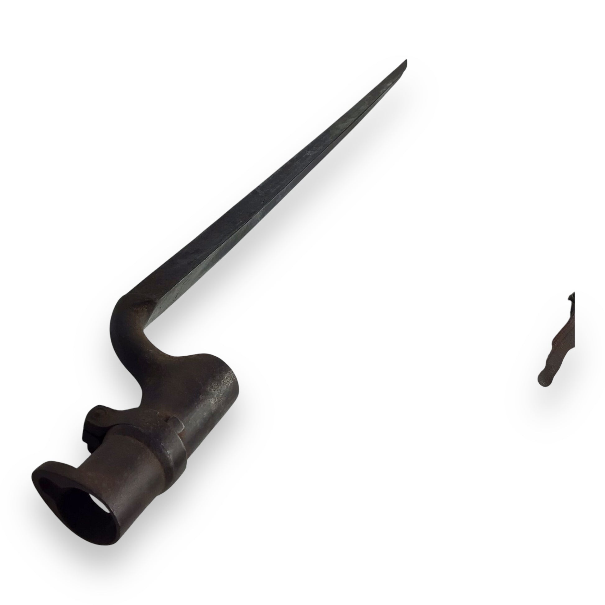 U.S. Civil War Bayonet w/ Holster & Rare Leather Belt Hanger – 19th Century