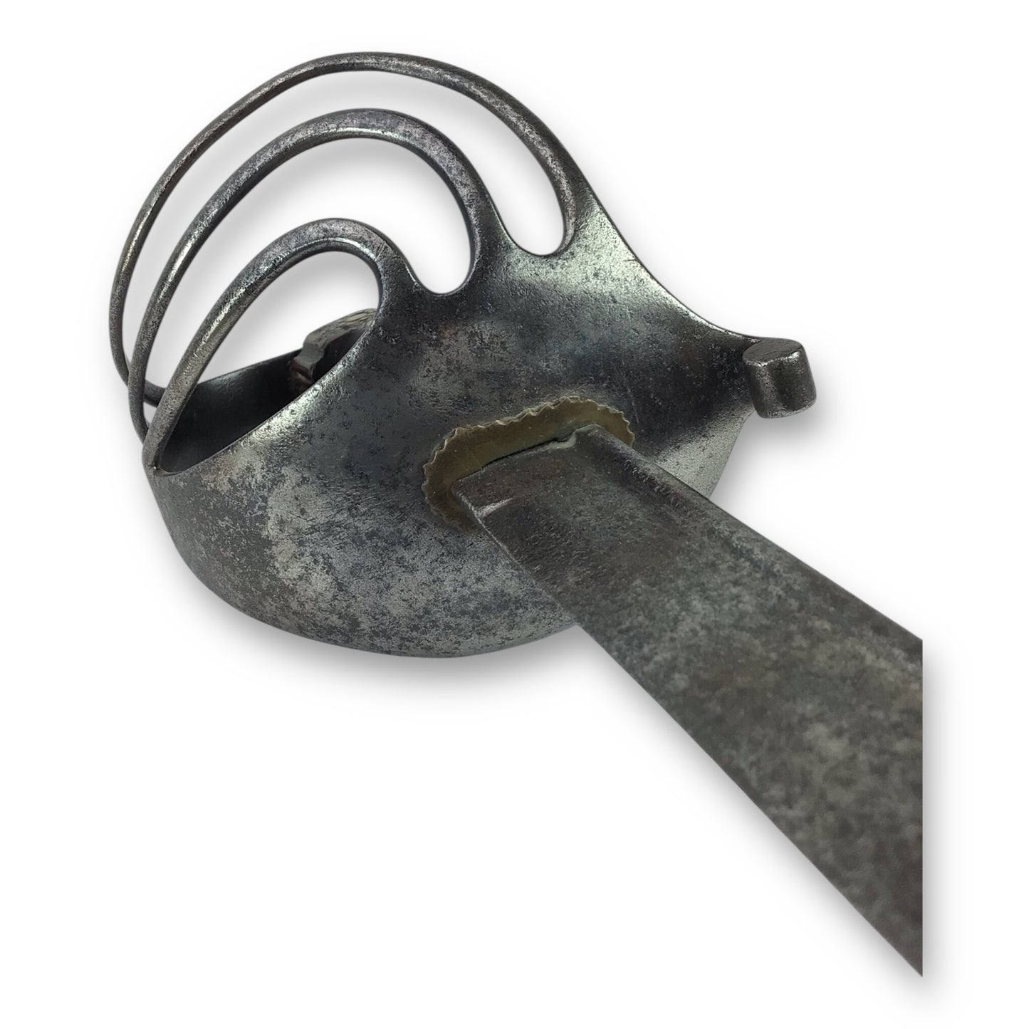 U.S. Revolution War Heavy Cavalry Sabre - Quill Tip, Bone & Brass Hilt