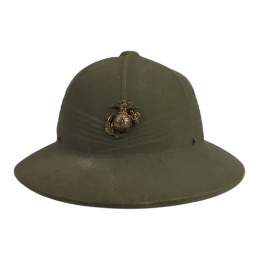 U.S. USMC Pith Helmet by International Hat Co., Dated June 29, 1944