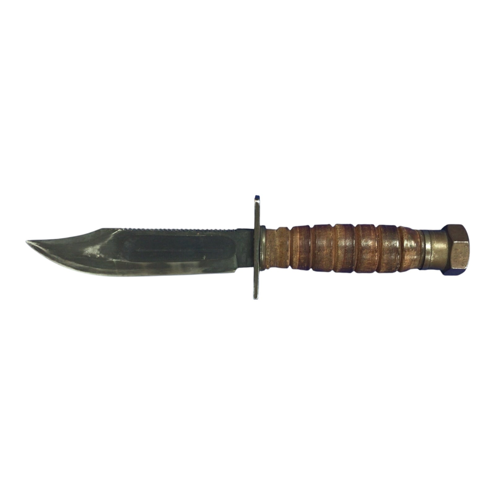 U.S. Vietnam War 1967 Camilus Pilot Survival Knife w/ Sheath & Sharping Stone