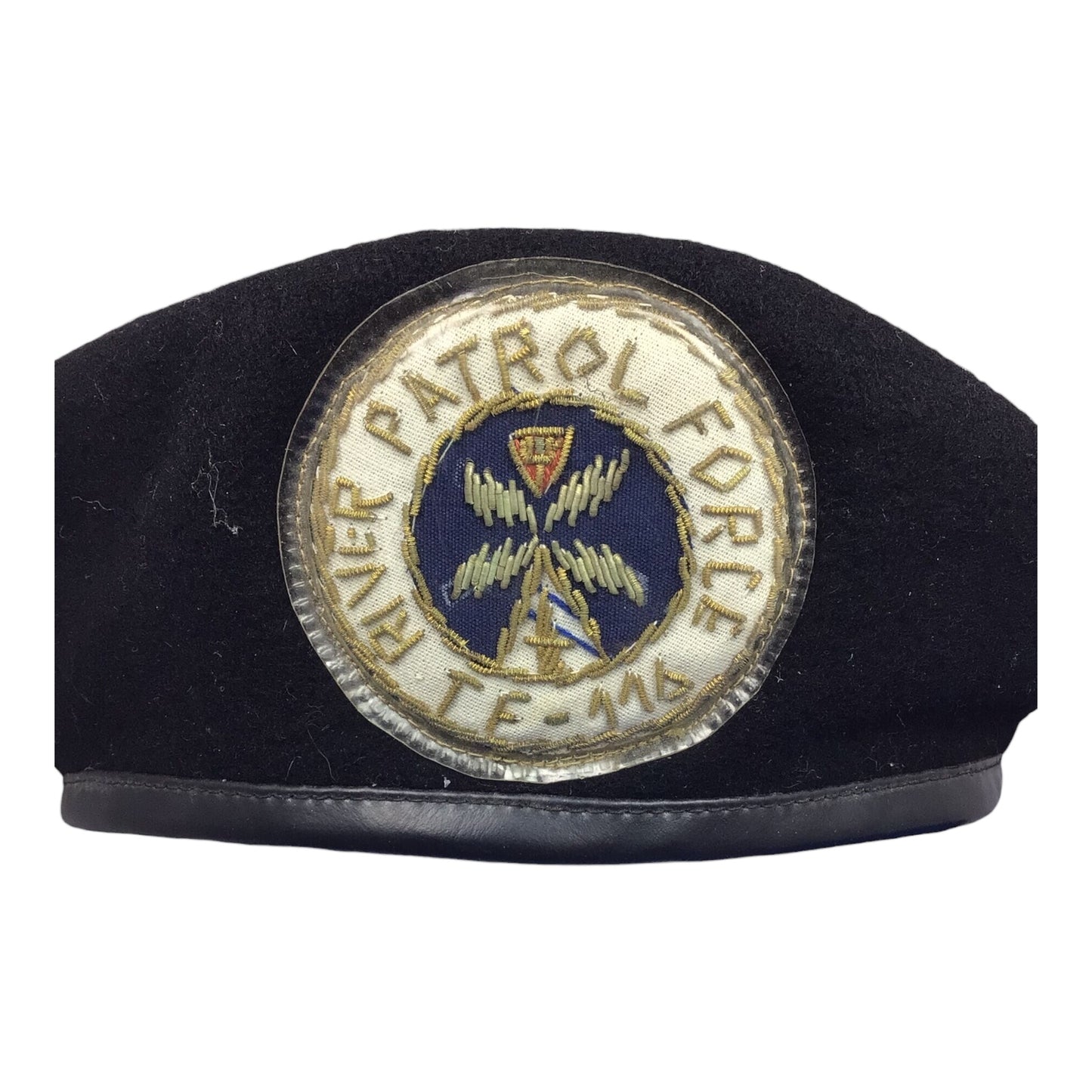 U.S. Vietnam War Black Wool Beret River Patrol Force TF-116 Patch In-Country Laminated version