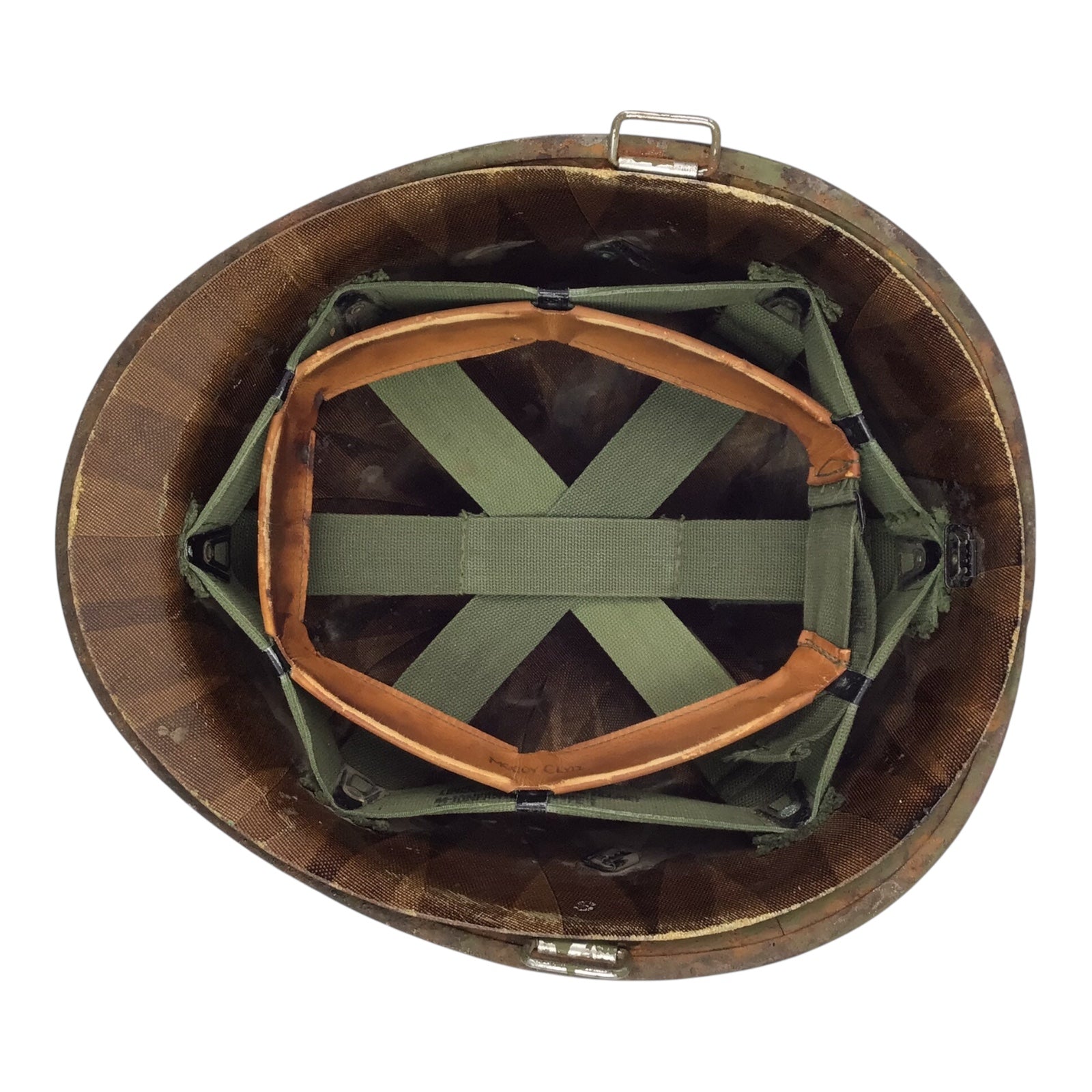 U.S. Vietnam War M1 Helmet ARVN Special Forces Paratrooper Named (Liner, no chinstrap)