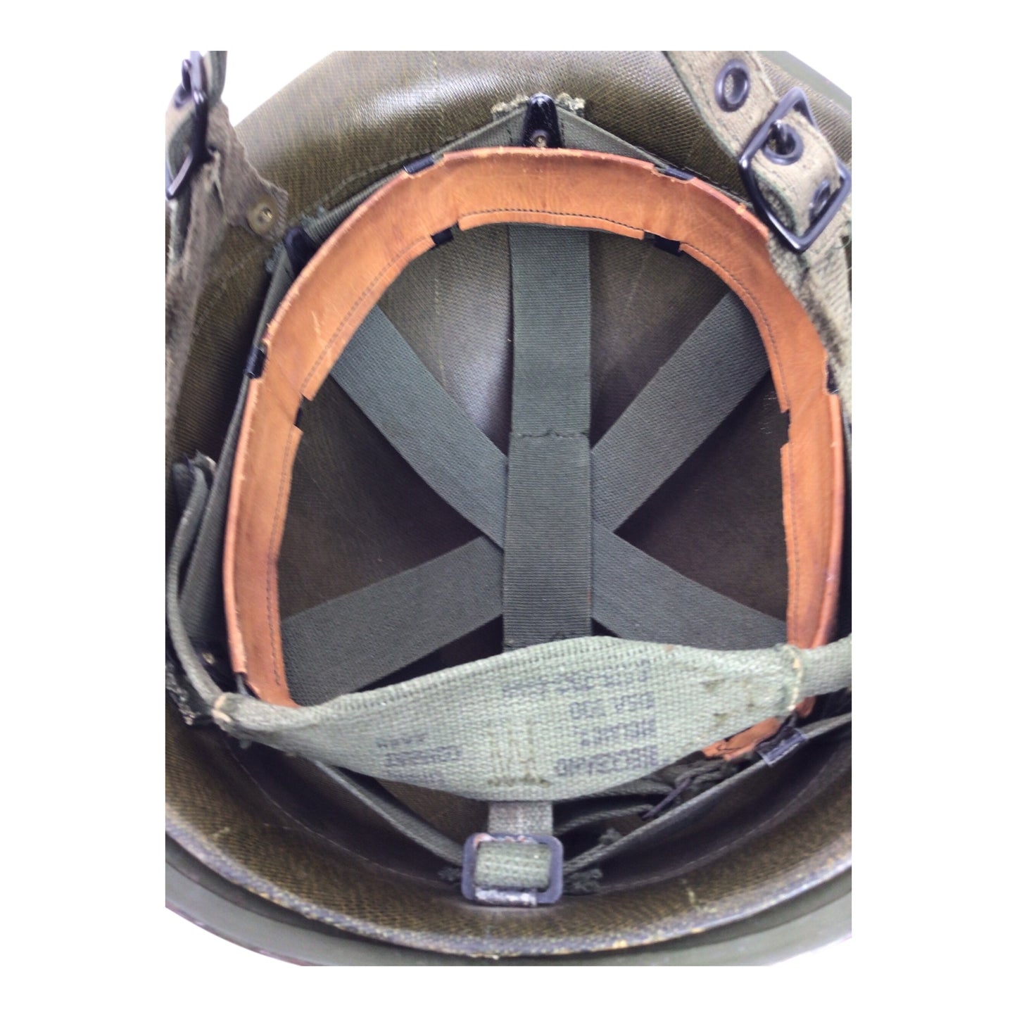 U.S. Vietnam War M1 Helmet w/ Chinstrap & Liner