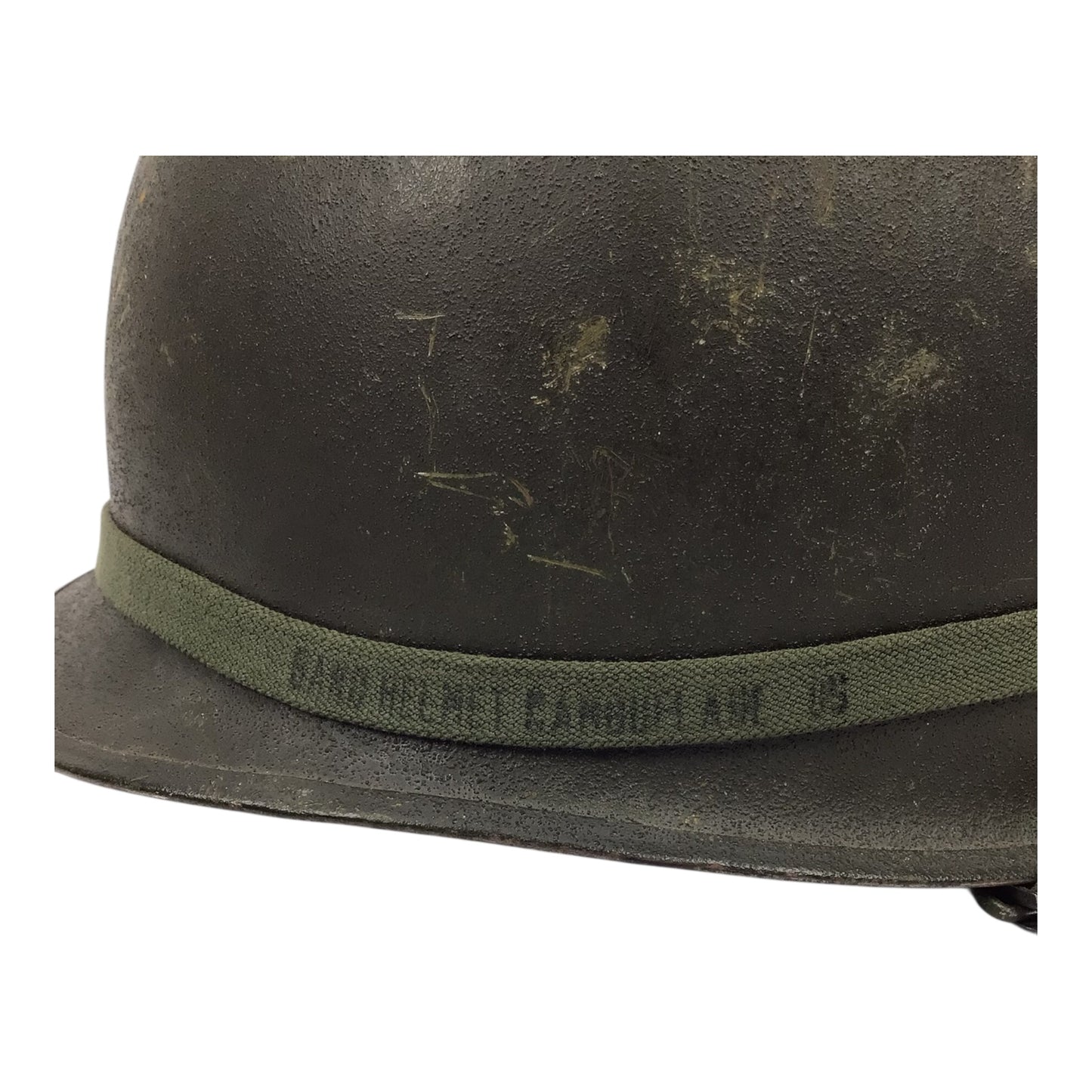 U.S. Vietnam War M1 Helmet w/ Chinstrap & Liner