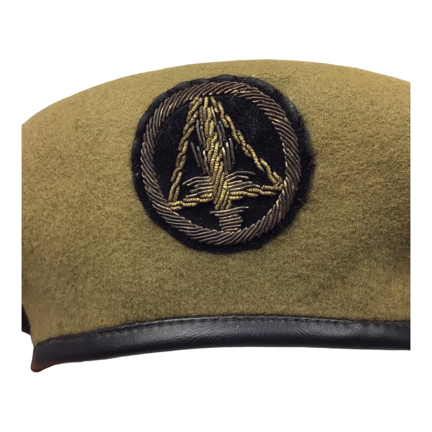 U.S. Vietnam War Tan Beret ARVN South Vietnamese "Cao Dai" Officer Bullion Patch Rare