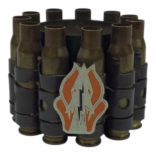 U.S. Vietnam War Trench Art w/ 1st Signal Brigade Pin