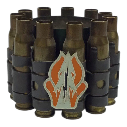 U.S. Vietnam War Trench Art w/ 1st Signal Brigade Pin