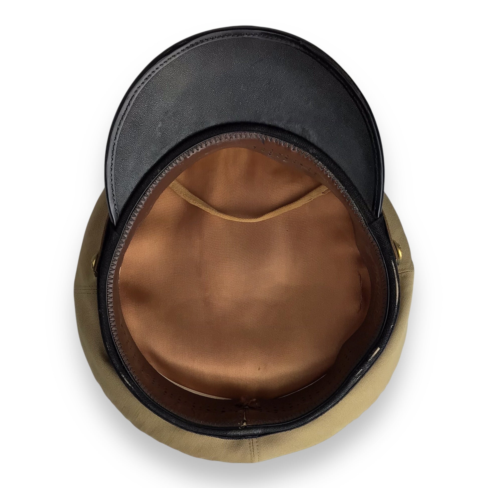 U.S. WW2 Navy Commander Visor Cap | Bancroft Zephyr Khaki Officer Cap