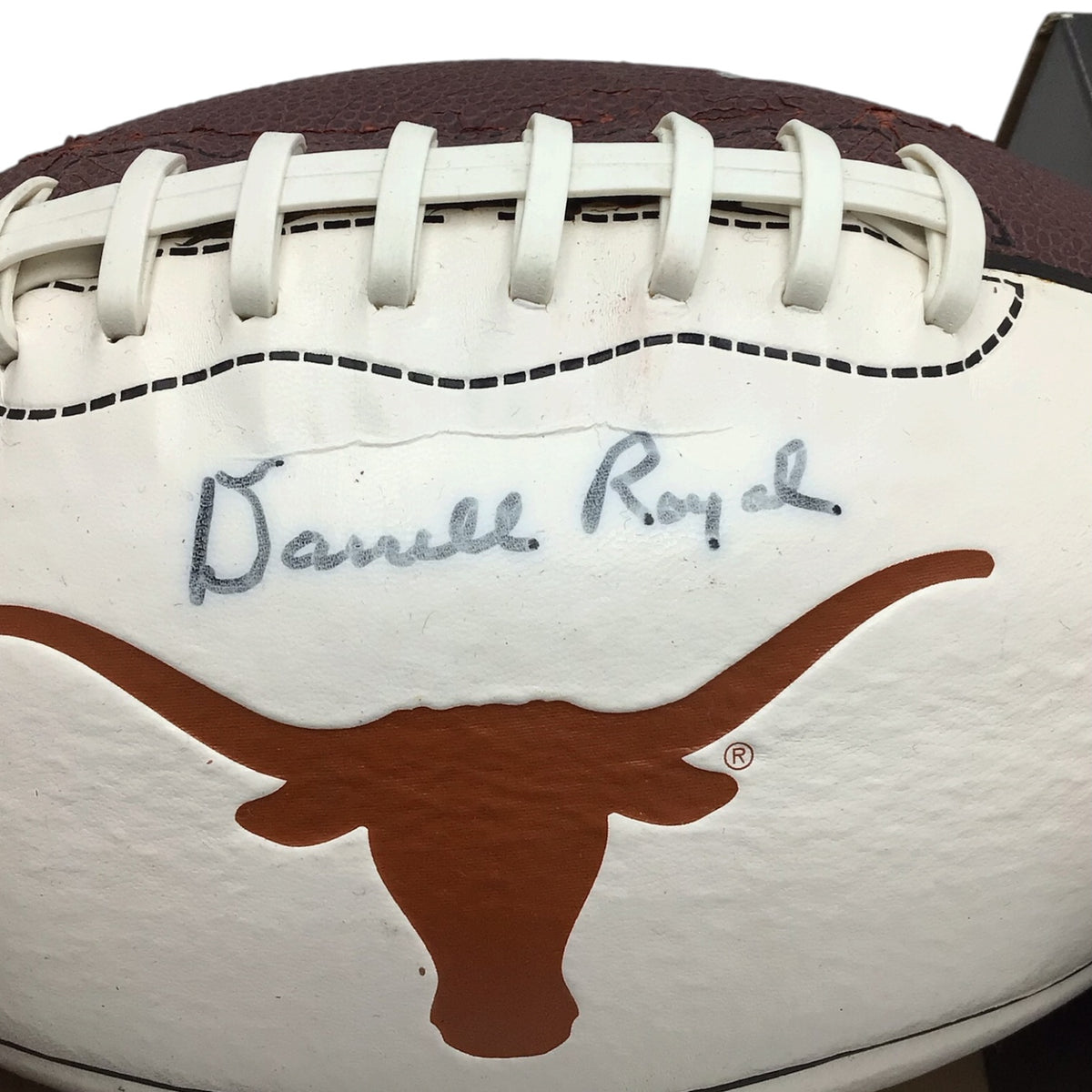 U.T Longhorn Football Signed By Darrell Royals