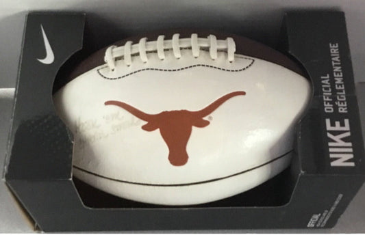 U.T Longhorn NIke Football Signed By CHARLIE STRONG Signature