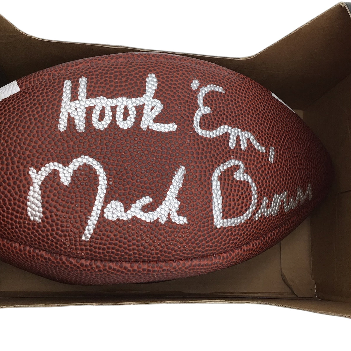 U.T. Longhorns Wilson Jr. Size NCAA Football Signed Hook Em Mack Brown