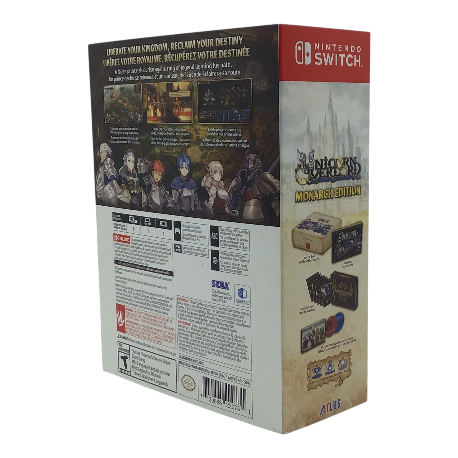 Unicorn Overlord Collector's Monarch Edition - Nintendo Switch