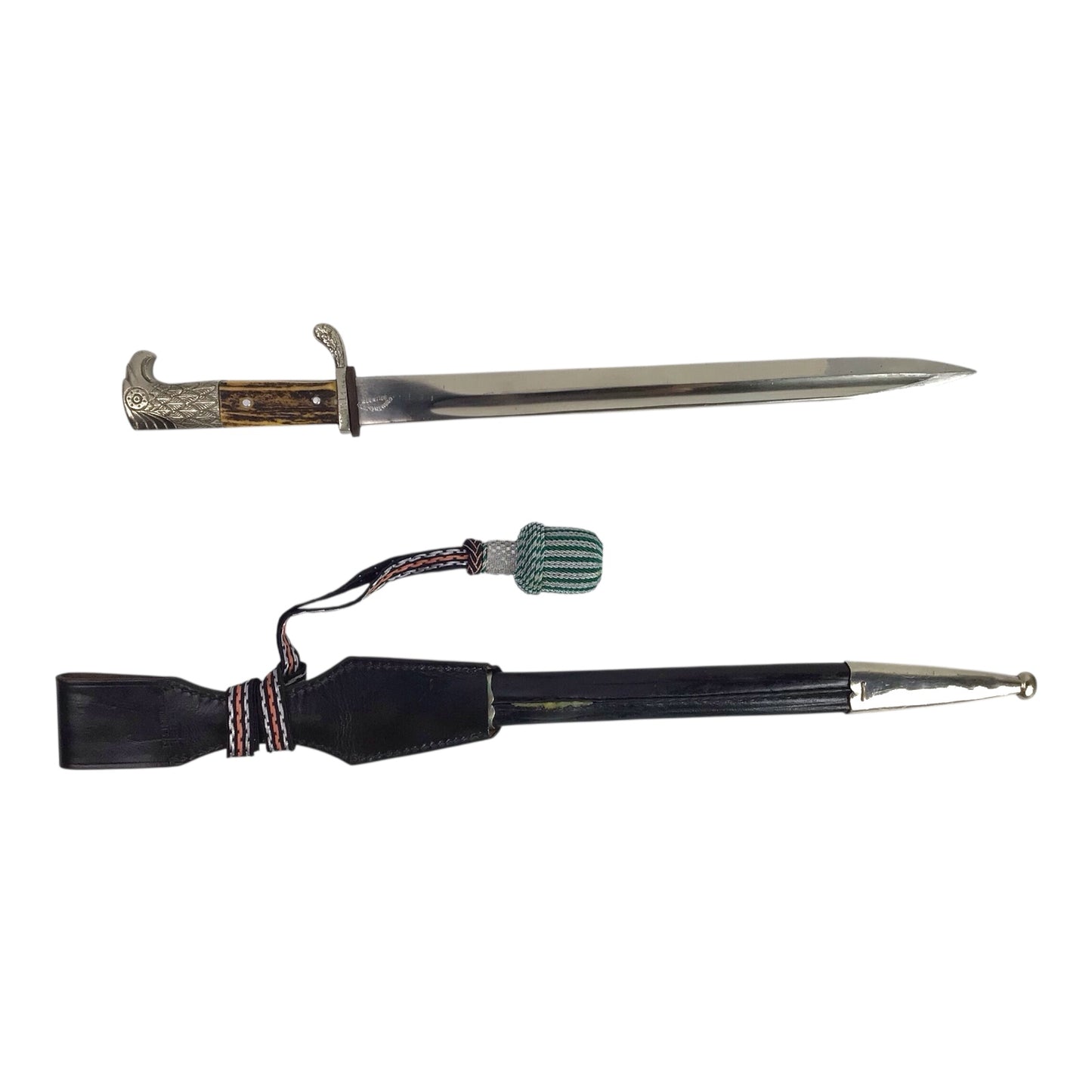 Unit-Marked German WW2 Schutzpolizei Long Dress Bayonet by Clemen & Jung - Complete Rig