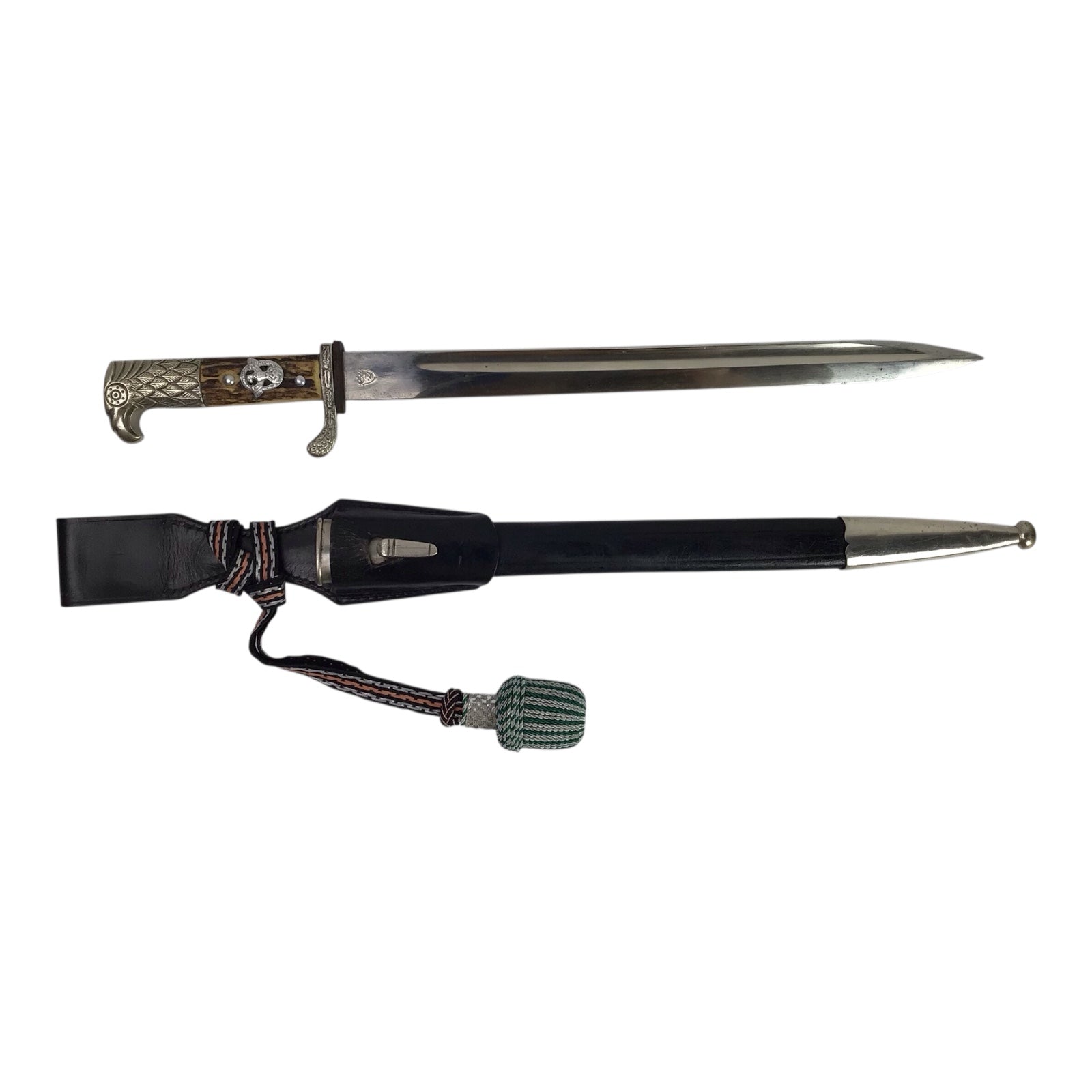Unit-Marked German WW2 Schutzpolizei Long Dress Bayonet by Clemen & Jung - Complete Rig