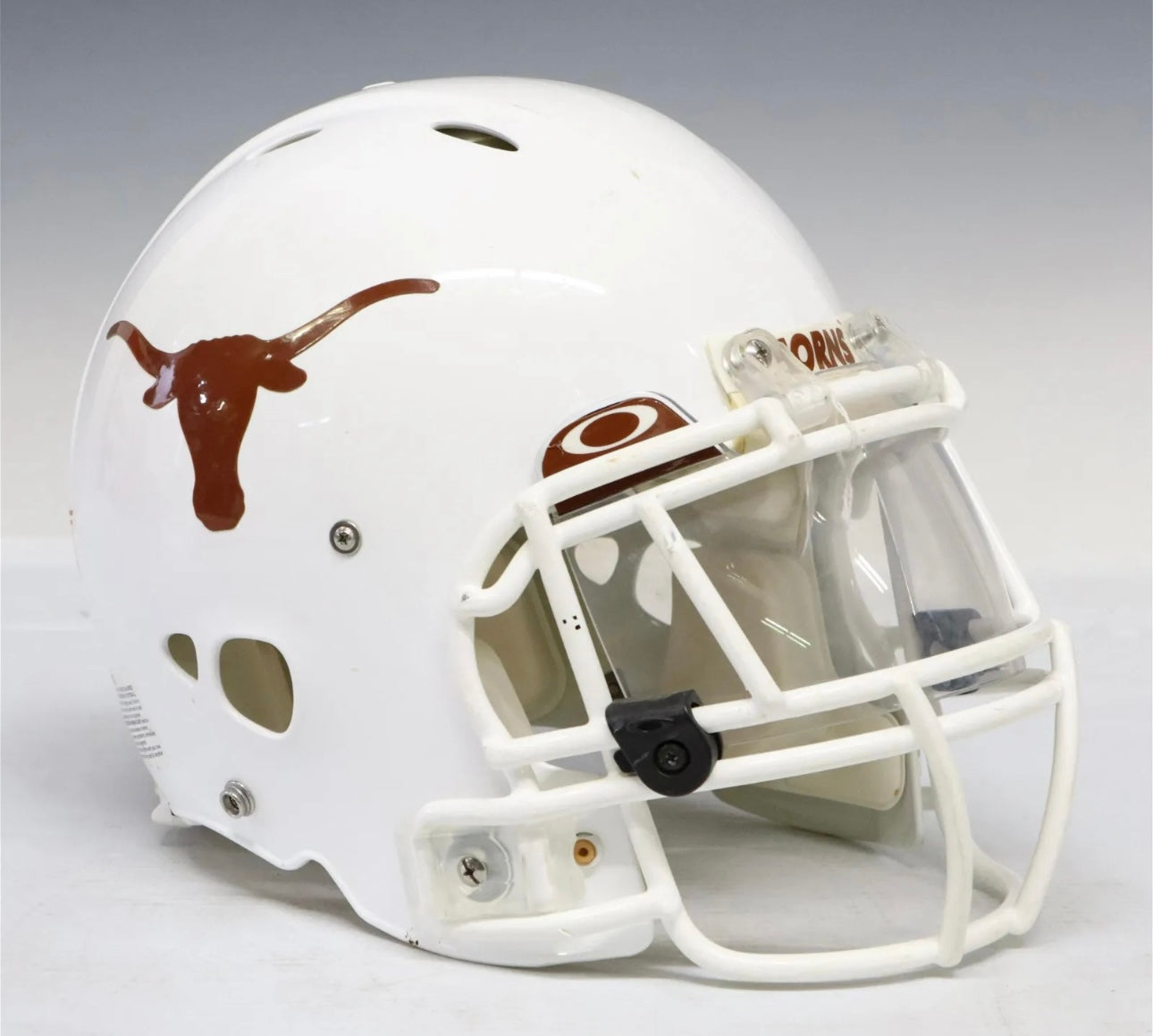 University Of Texas Longhorns Game Used Football Helmet 2005 #2 Brian Carter