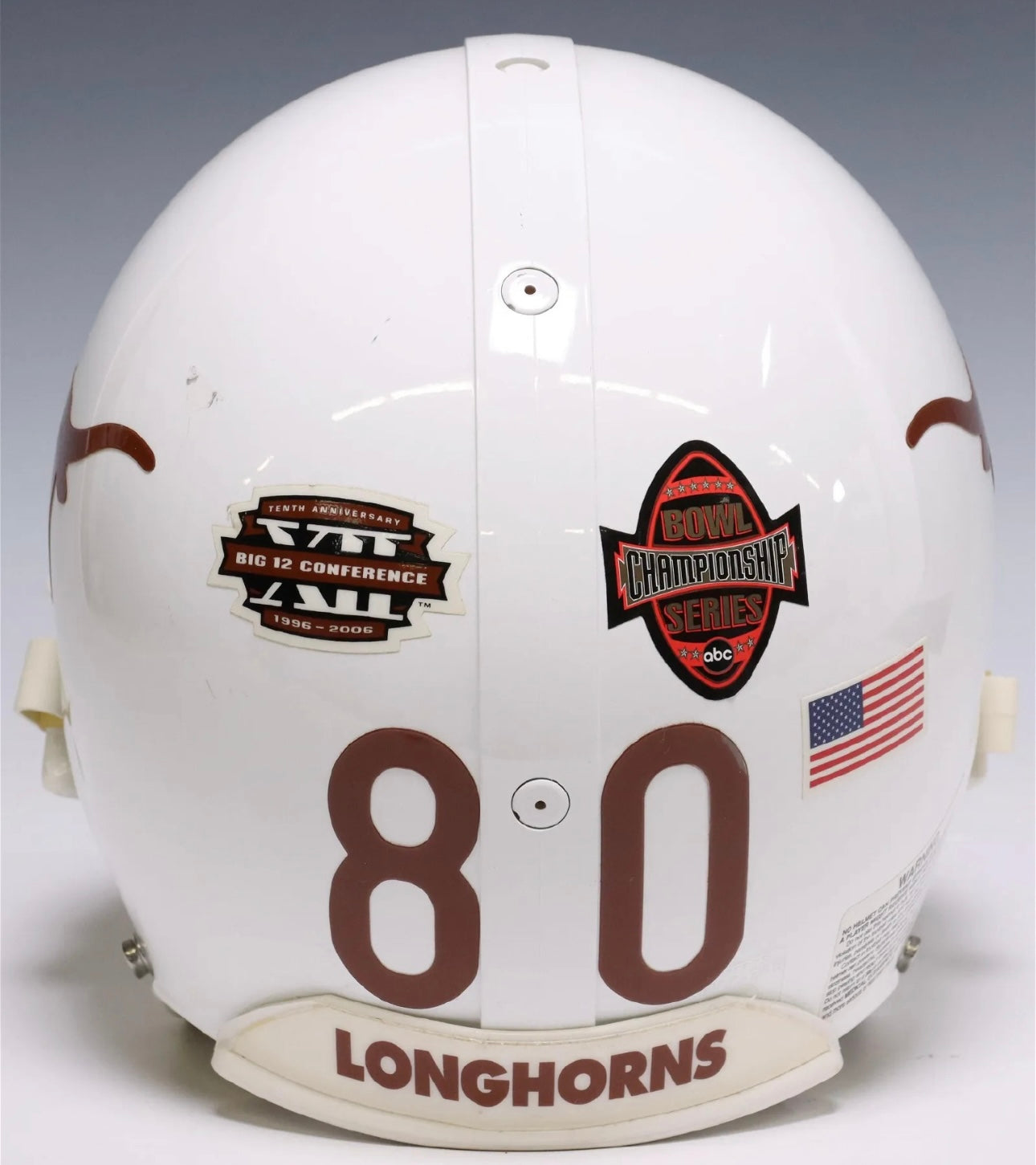 University Of Texas Longhorns Game Used Helmet Rose Bowl Tim Crowder