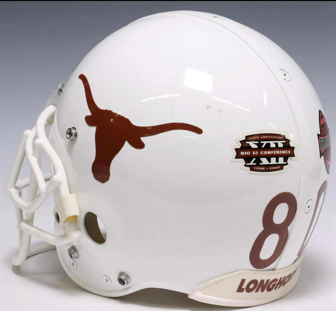 University Of Texas Longhorns Game Used Helmet Rose Bowl Tim Crowder