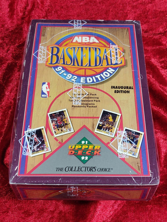 Upper Deck NBA Basketball 1991-92 Inaugural Edition Factory Sealed Wax Box