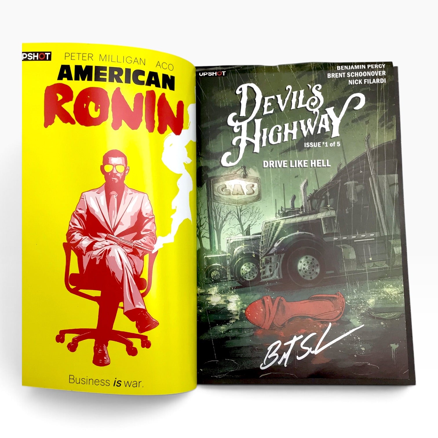Upshot Now #0 – Fall 2019 – Signed by Benjamin Percy & Brent Schoonover – COA