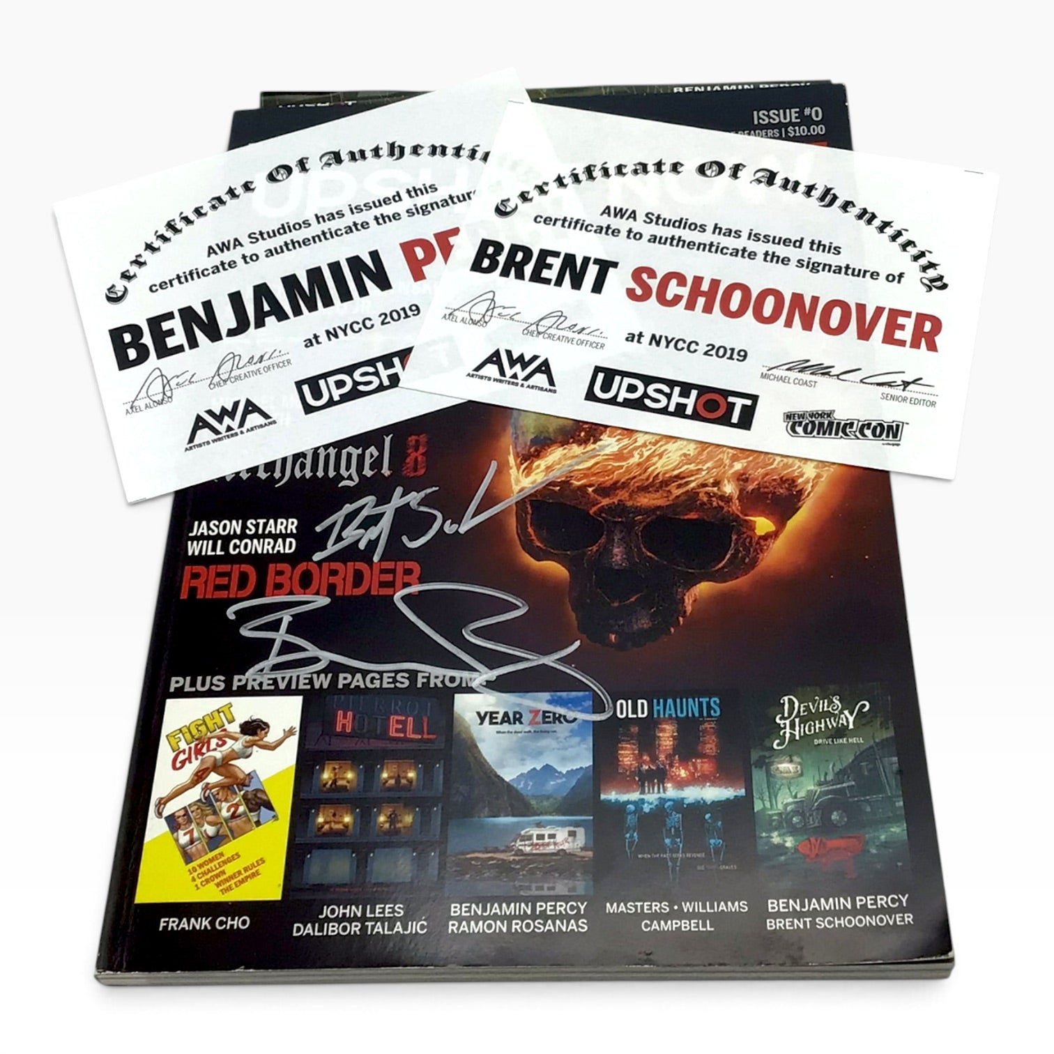 Upshot Now #0 – Fall 2019 – Signed by Benjamin Percy & Brent Schoonover – COA