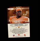 VINCE YOUNG 07 DONRUSS THREADS GRIDIRON KINGS 3/10 Jersey Patch TEXAS LONGHORN