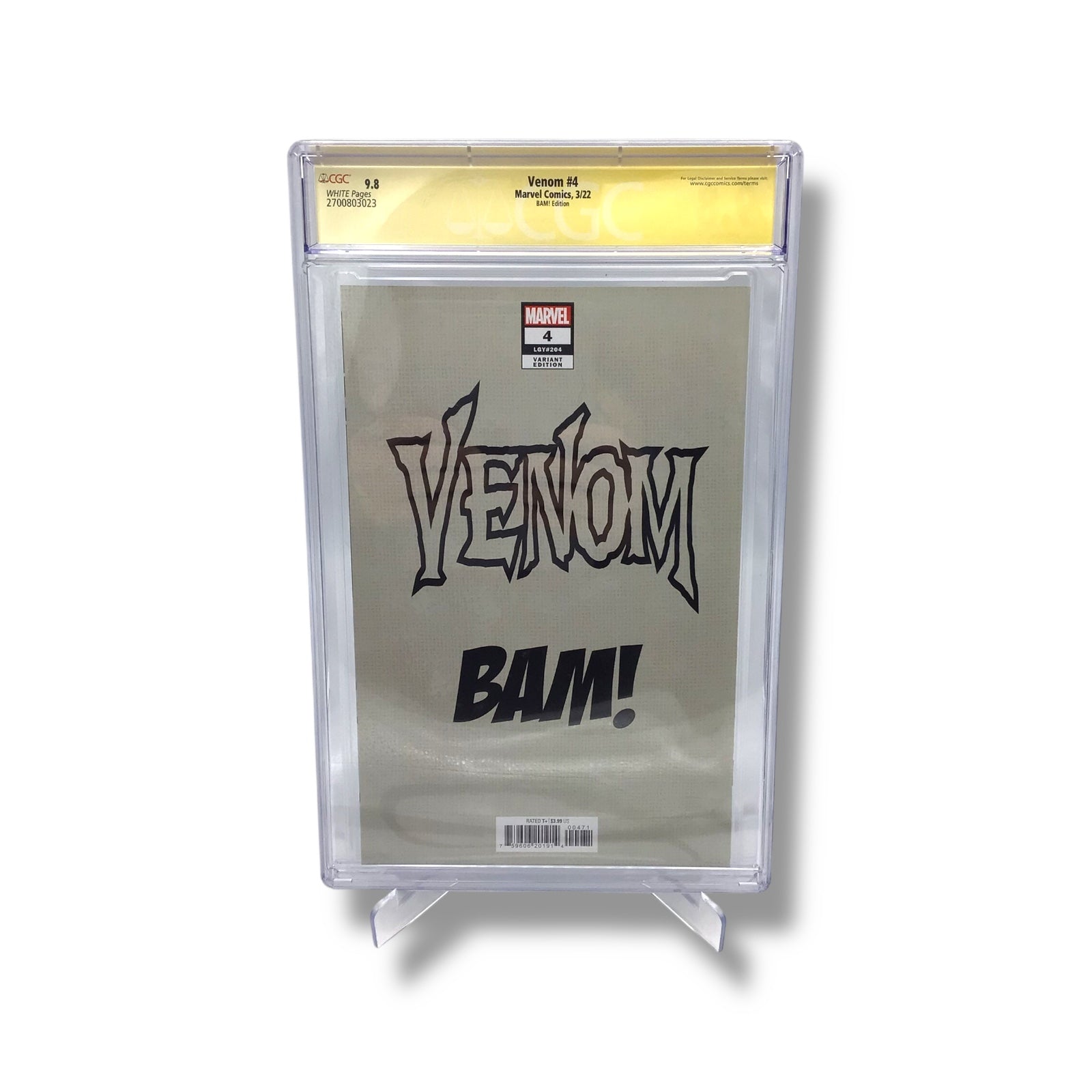 Venom #4 (BAM! Edition, 2022) | CGC 9.8 | Signed by Dave Wilkins