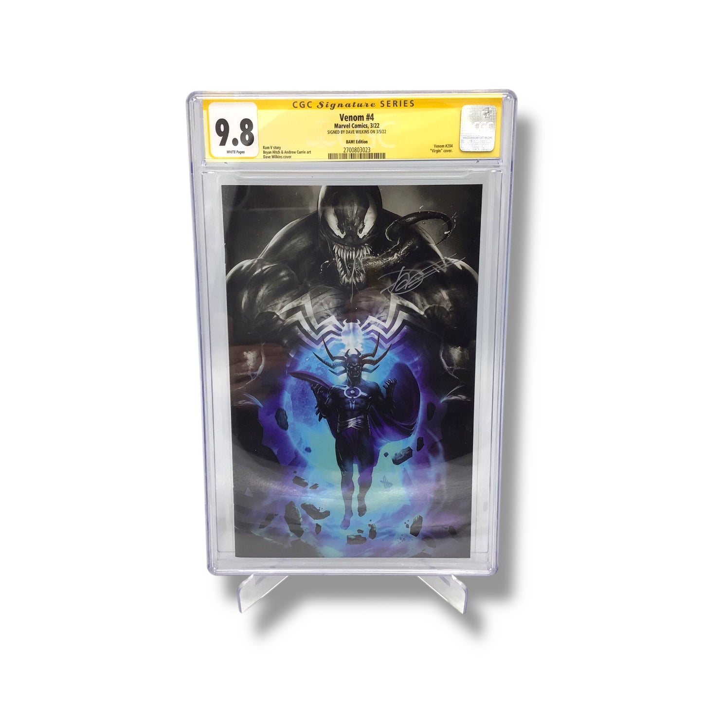 Venom #4 (BAM! Edition, 2022) | CGC 9.8 | Signed by Dave Wilkins