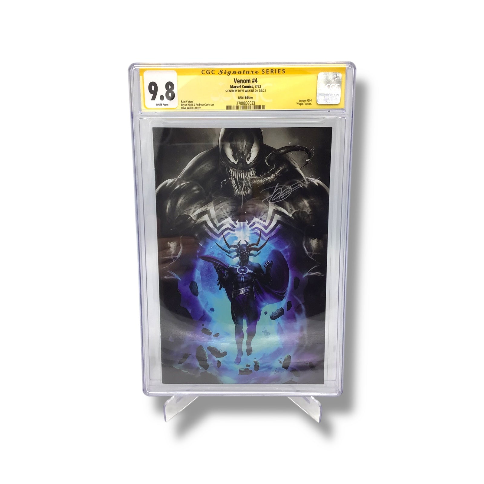 Venom #4 (BAM! Edition, 2022) | CGC 9.8 | Signed by Dave Wilkins